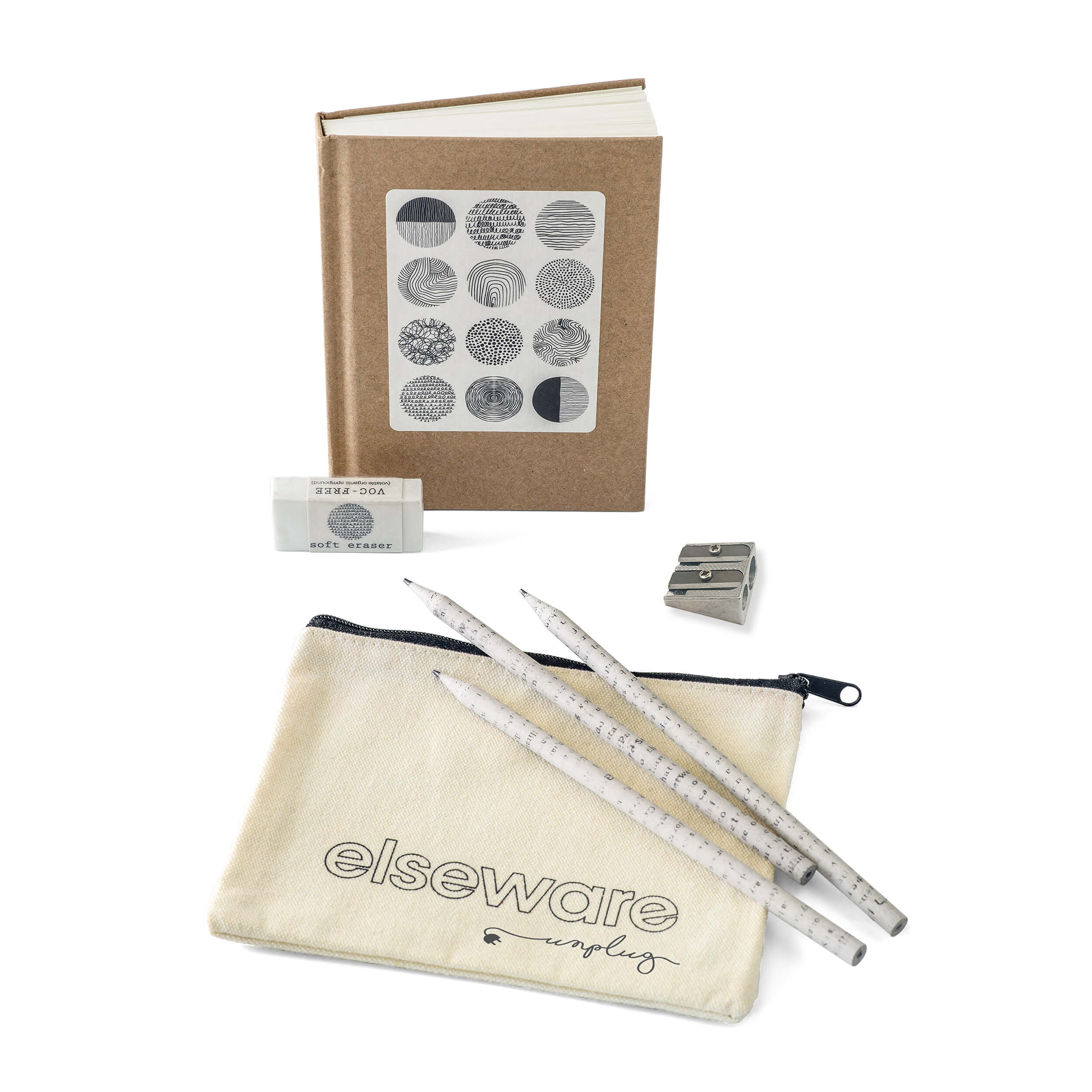 Sketchbook Art Kit - Doodle Set with Paper & Pencils elseware unplug