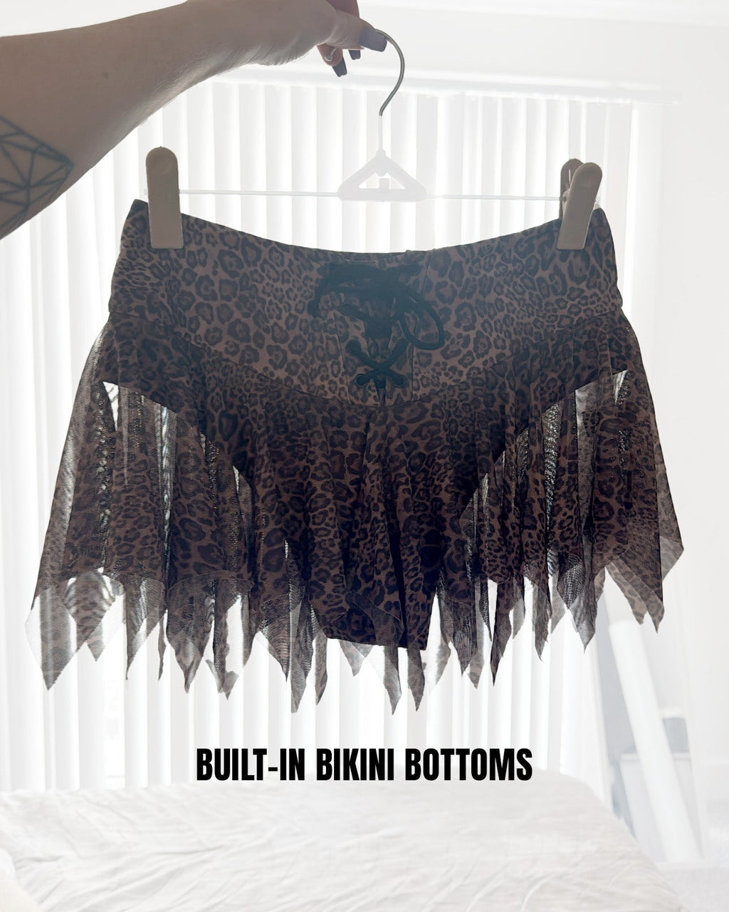 Leopard Luxe Mini Skirt SUSPEX Rave Outfits
