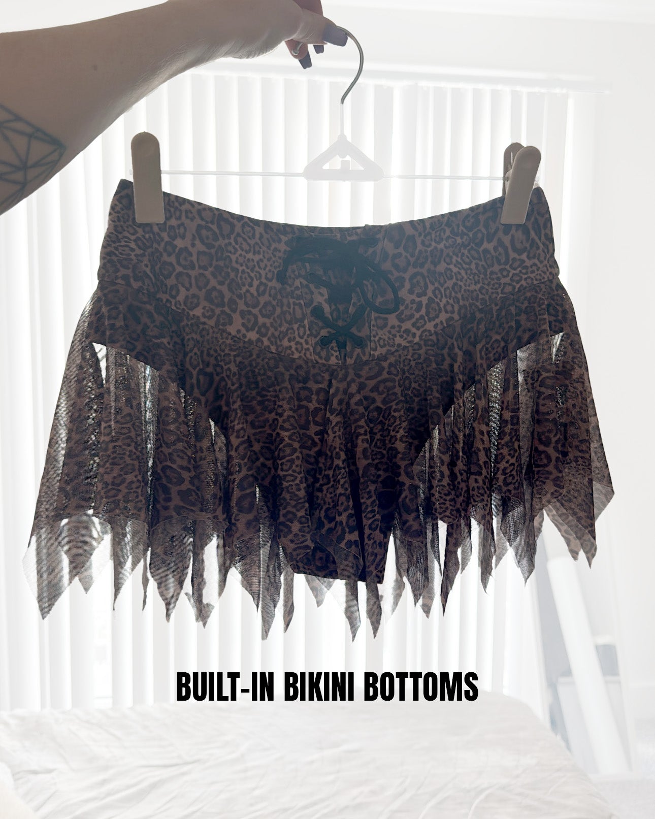 Leopard Luxe Mini Skirt SUSPEX Rave Outfits