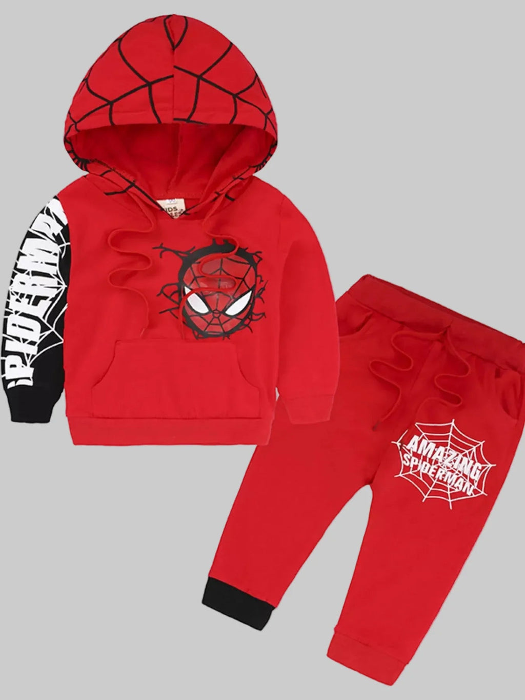 Baby and Toddler Boys Spiderman Graphic Hoodie and Pants Set NicholesGifts
