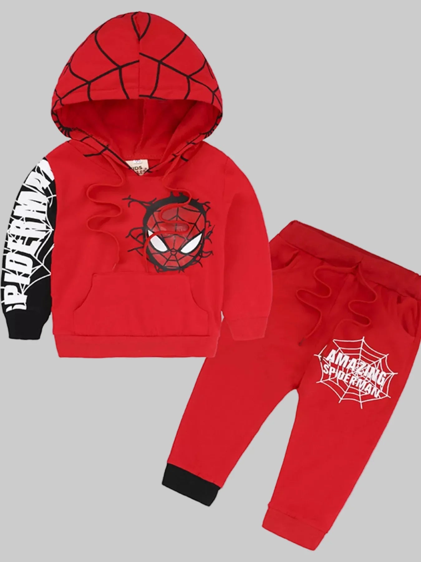 Baby and Toddler Boys Spiderman Graphic Hoodie and Pants Set NicholesGifts