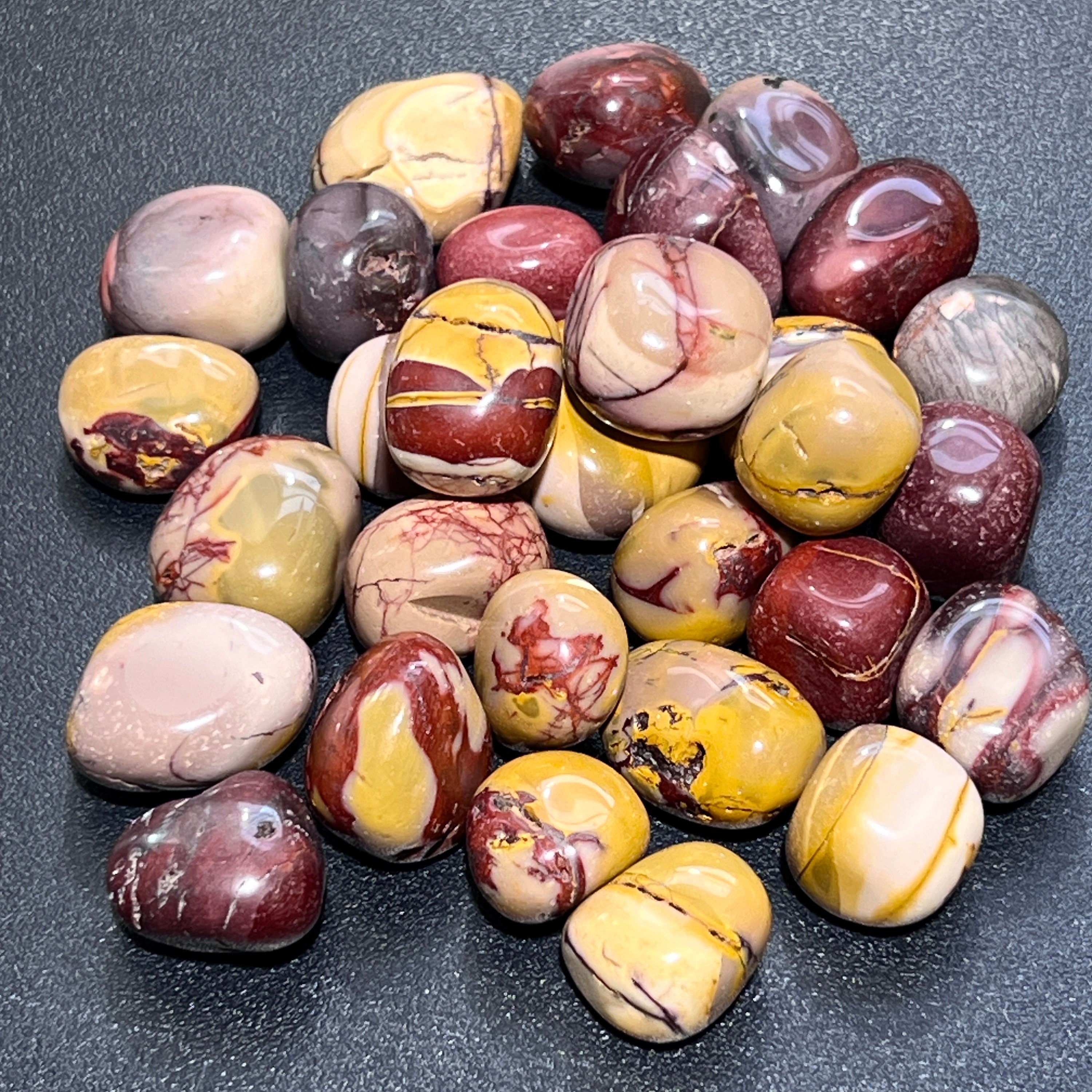 Mookaite Jasper Tumbled Stones (By The Piece Or Pound) Bulk Wholesale Lot Amazing Crystals