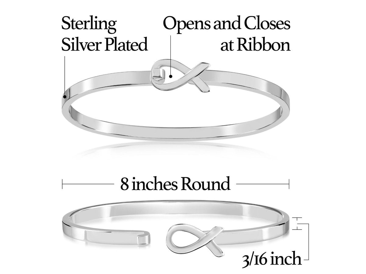 Elegant Cancer Awareness Bangle Bracelets The Awareness Company