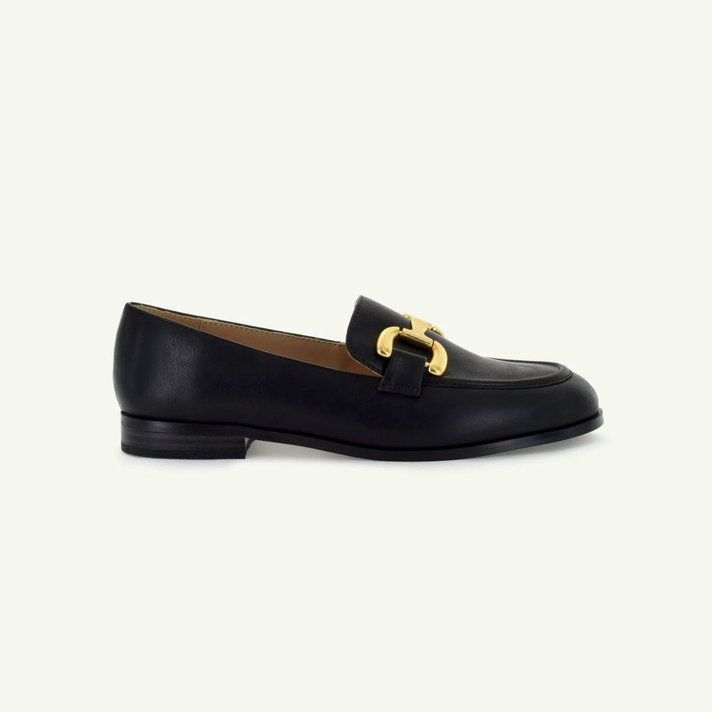 GEORGINA: CLASSIC LOAFER - BLACK Elle Footwear