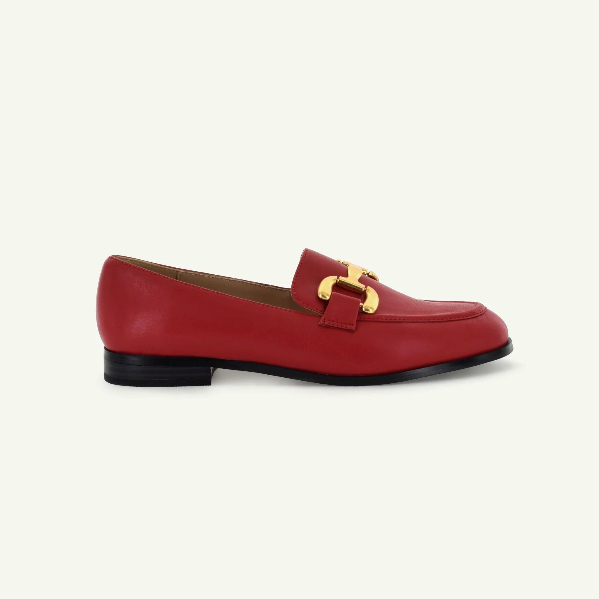 GEORGINA: CLASSIC LOAFER - CARDINAL Elle Footwear