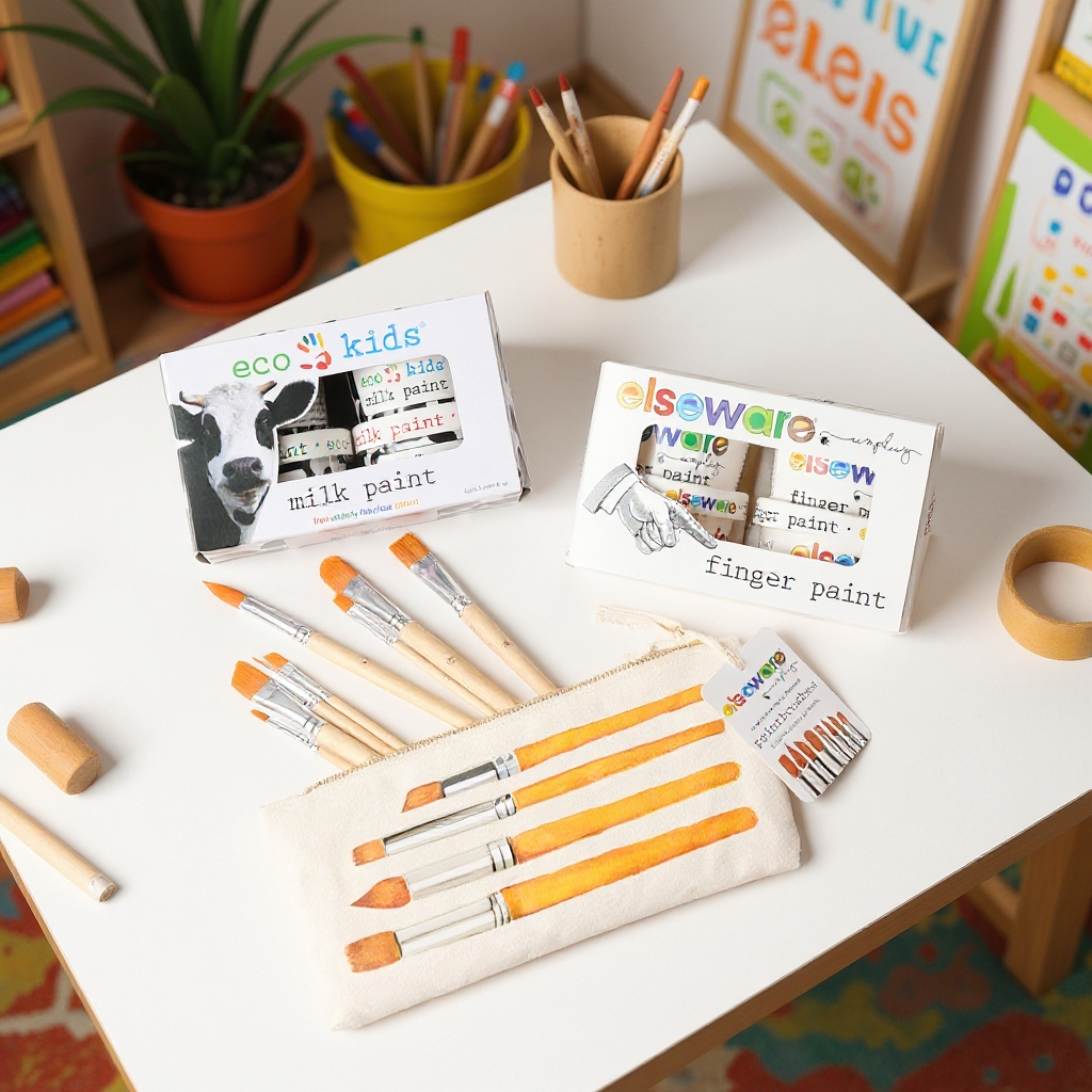 Creative Painting Bundle | All Natural Paints & Tools for Kids elseware unplug
