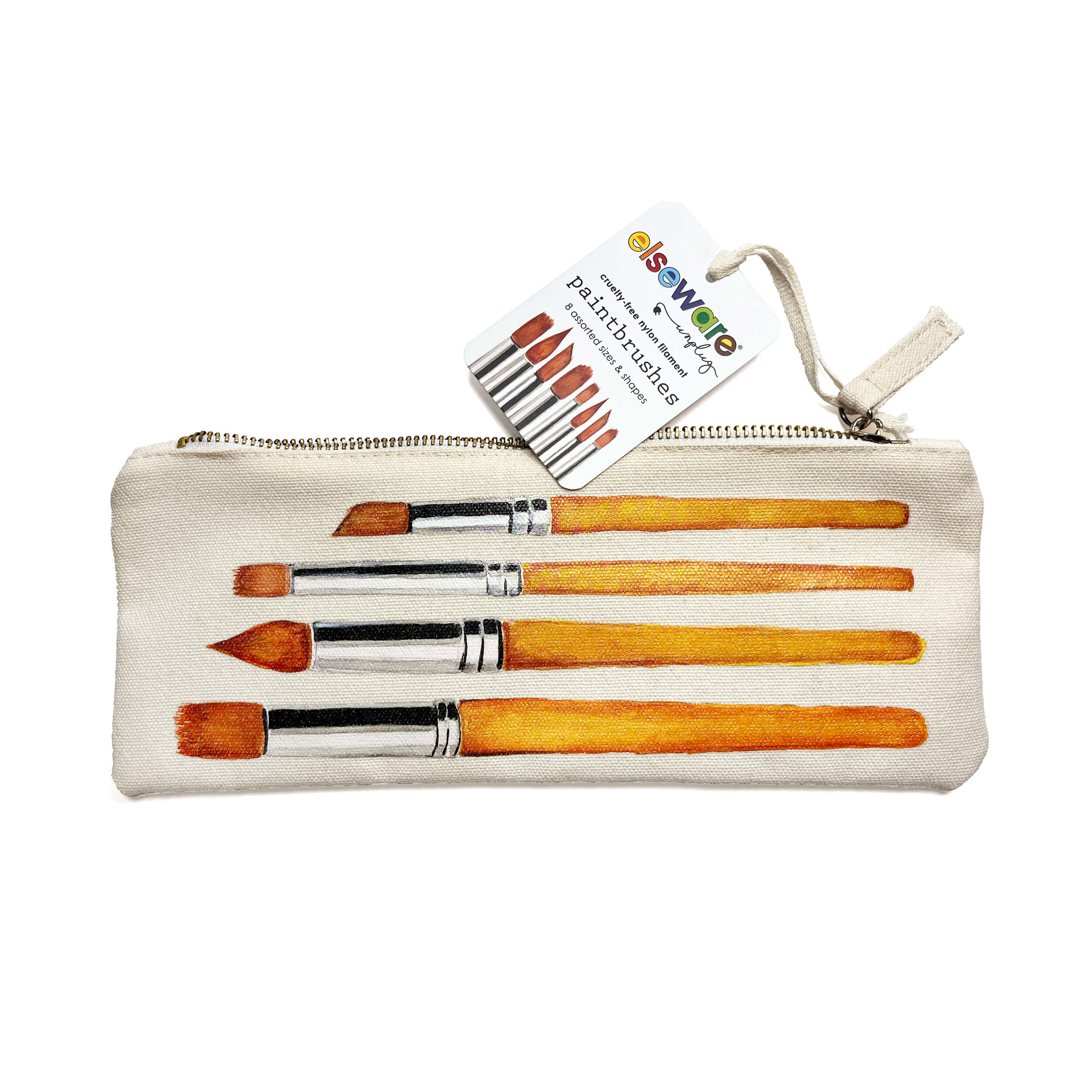Paintbrush Set in Canvas Bag – 8 Assorted Sizes elseware unplug