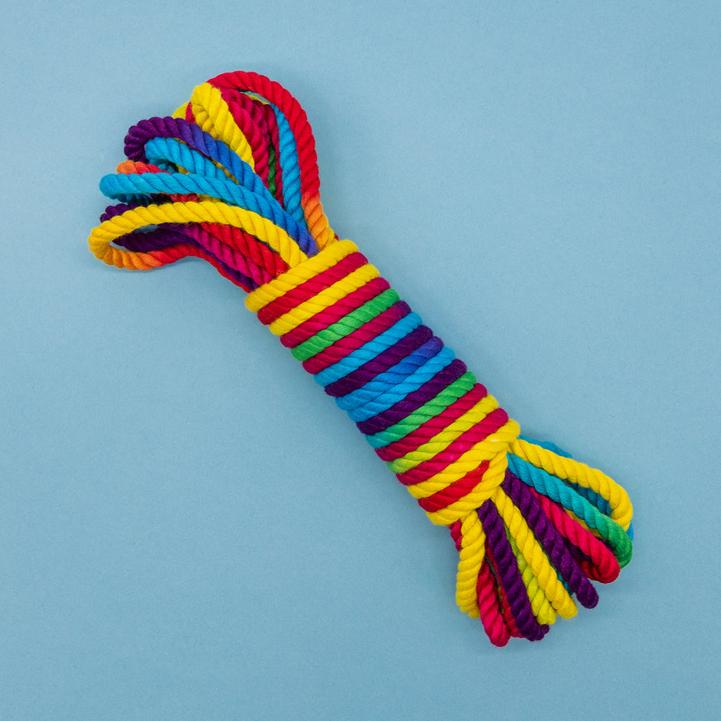 Emojibator Funfetti Rainbow Bondage Rope Adult Toy Box