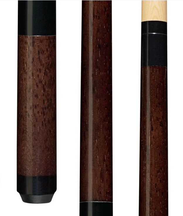 Players Energy Dark Walnut Stain w/Black Simulated Wrap Cue Stick C.P.Dean Company