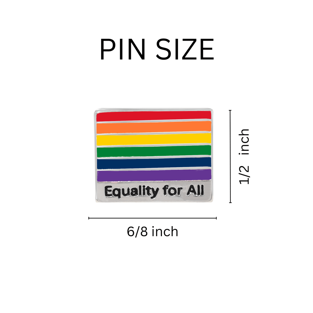 Equality For All Rainbow Flag Pins The Awareness Company