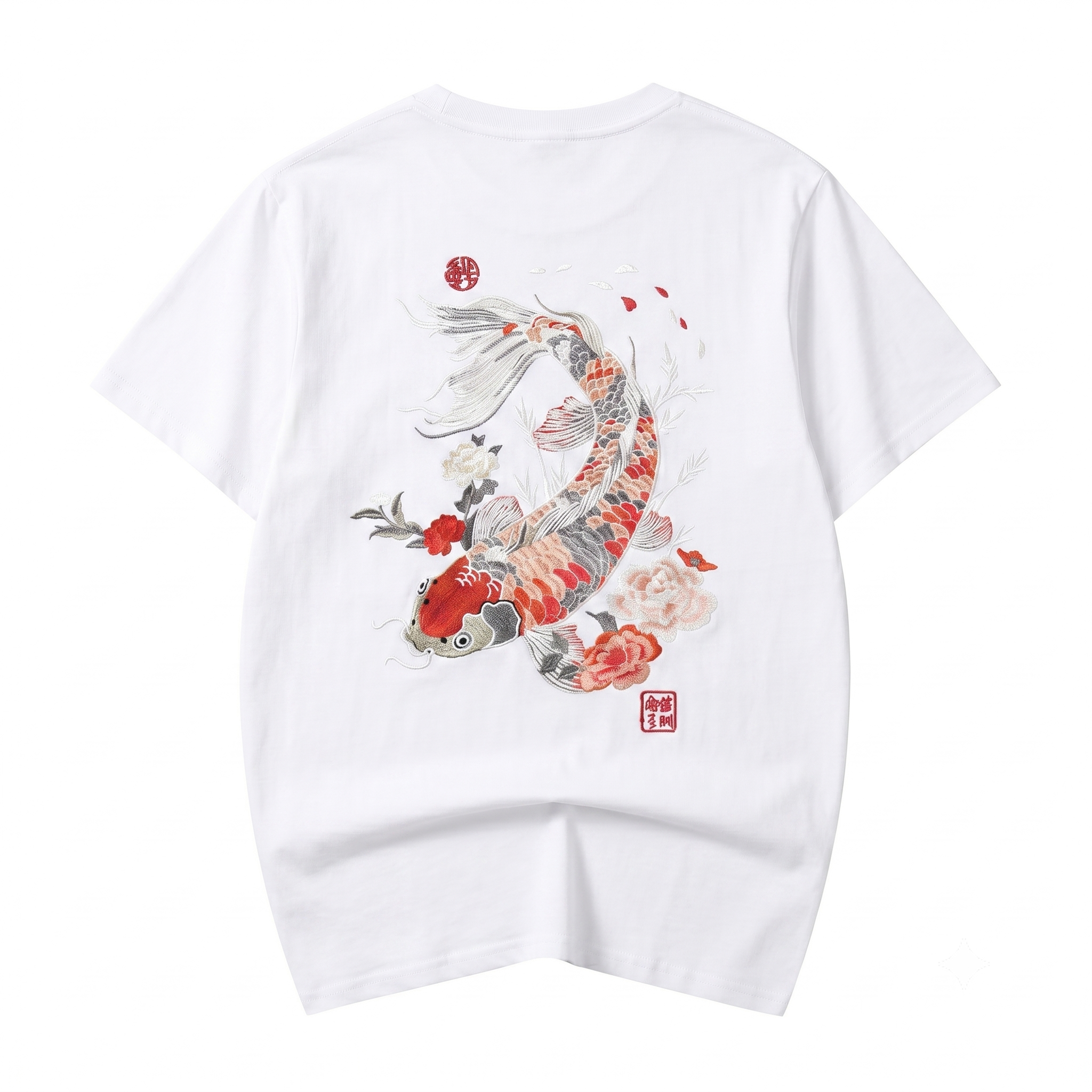 ET514 Koi Fish Embroidered Tee Niepce