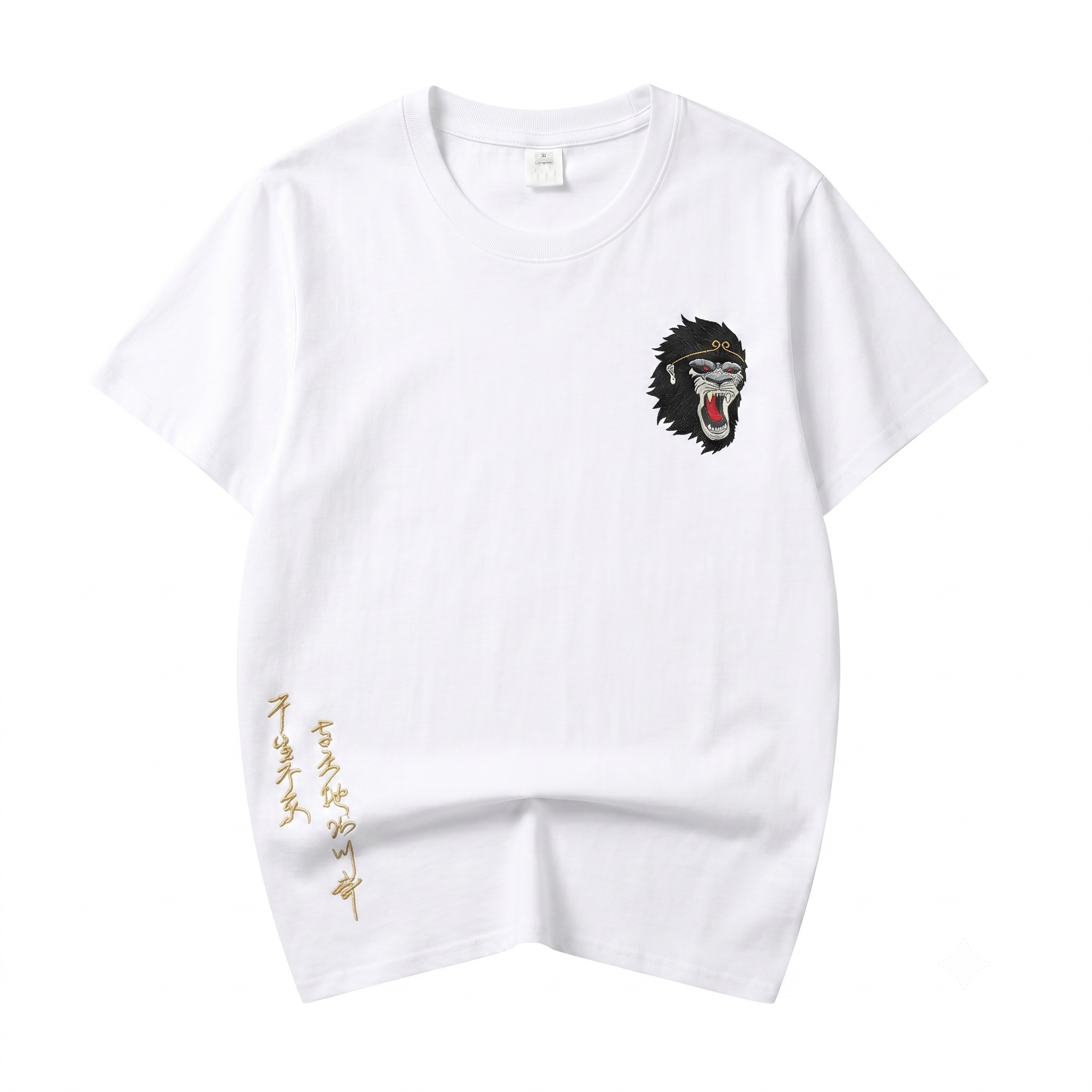 ET518 Raging Monkey Embroidered Tee Niepce