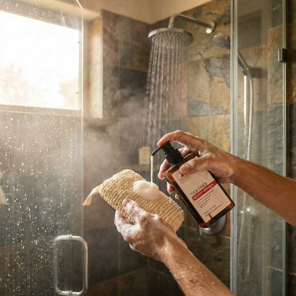 Exfoliating Bath Sponge Shave Essentials