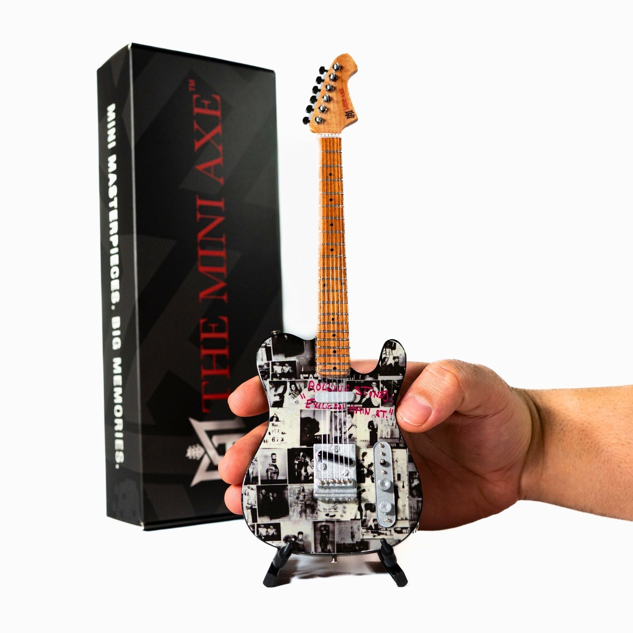 The Rolling Stones "Exile On Main Street" Miniature Guitar The Mini Axe