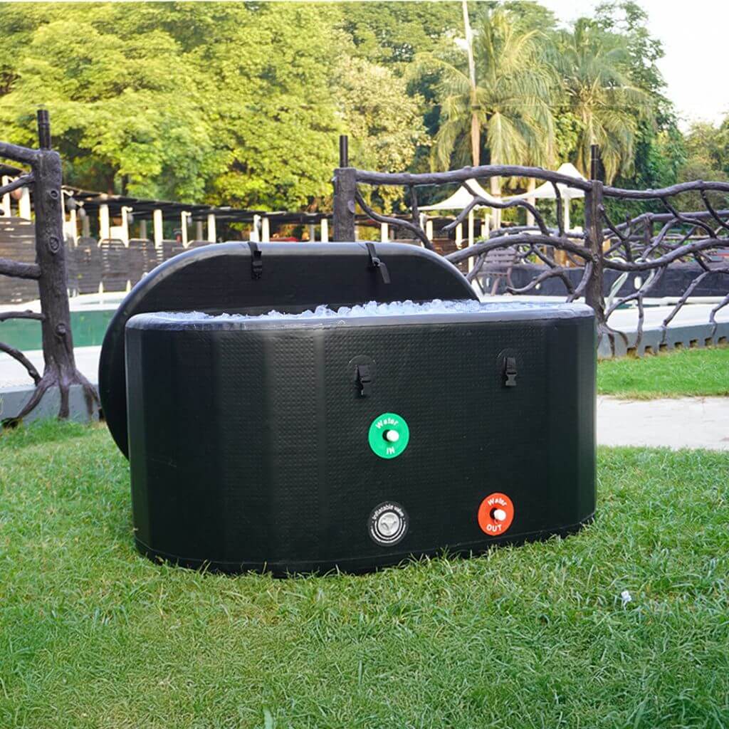 Extra Large Portable Ice Bath Tub X Pro with 2 Tags for Water Chiller Compatibility and Prolonged Temperature Retention RevivPro