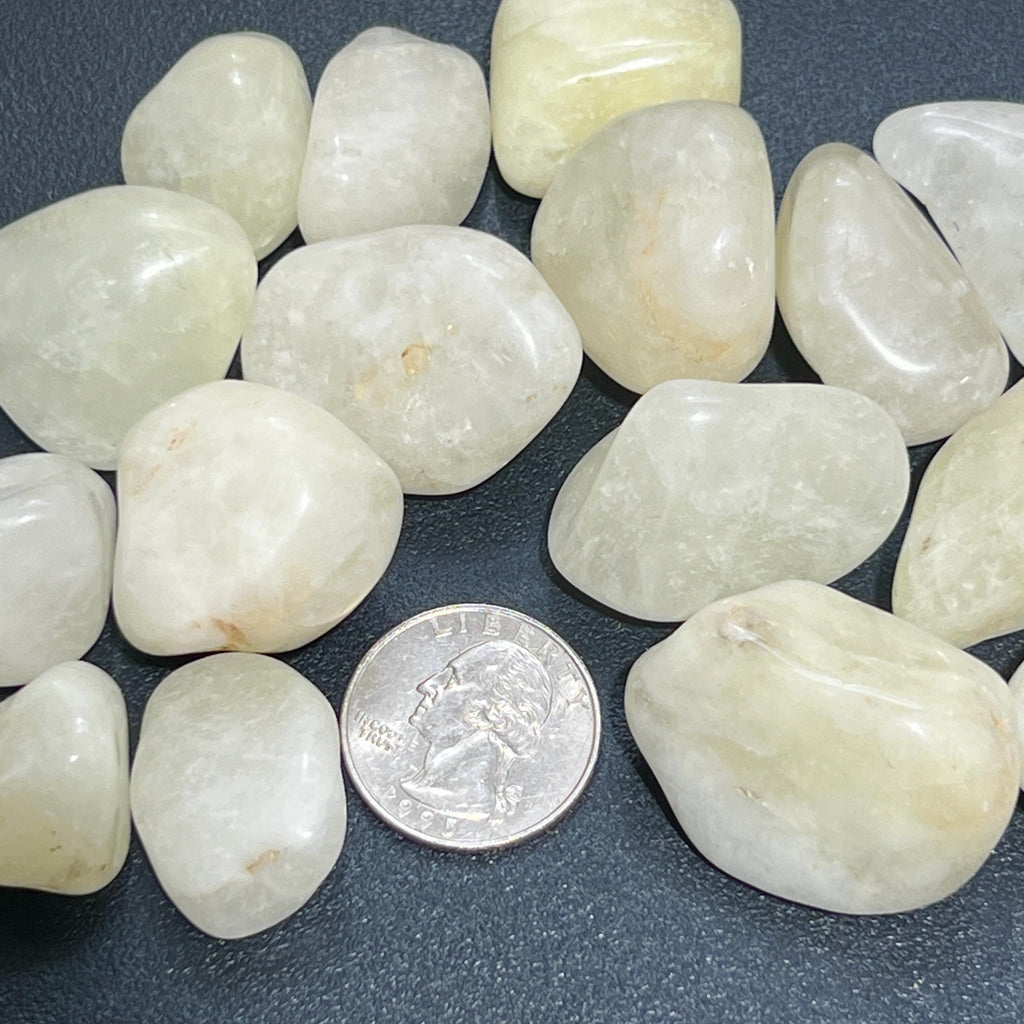 Yellow Quartz Crystal Tumbled Stones (By The Piece or Pound) Amazing Crystals