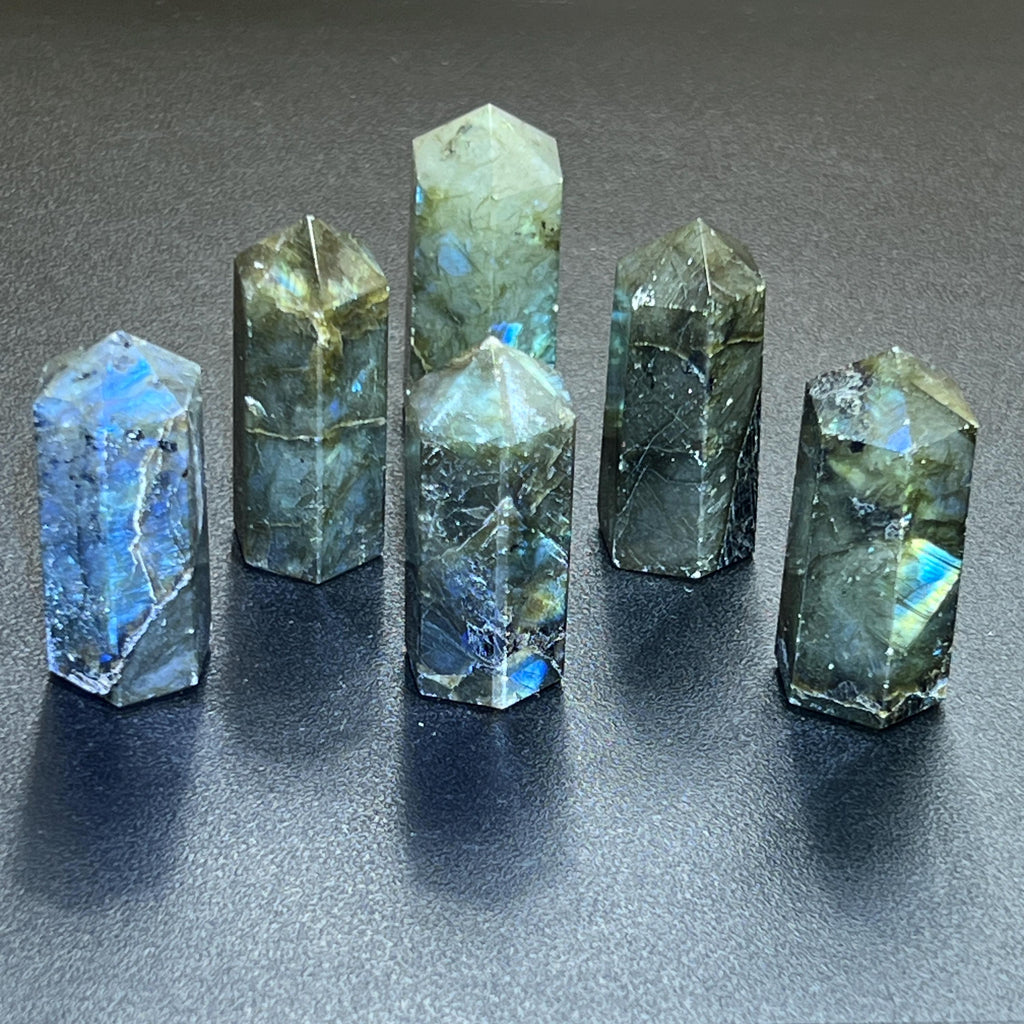 Labradorite Crystal Point Tower Obelisk Carving Wholesale Amazing Crystals