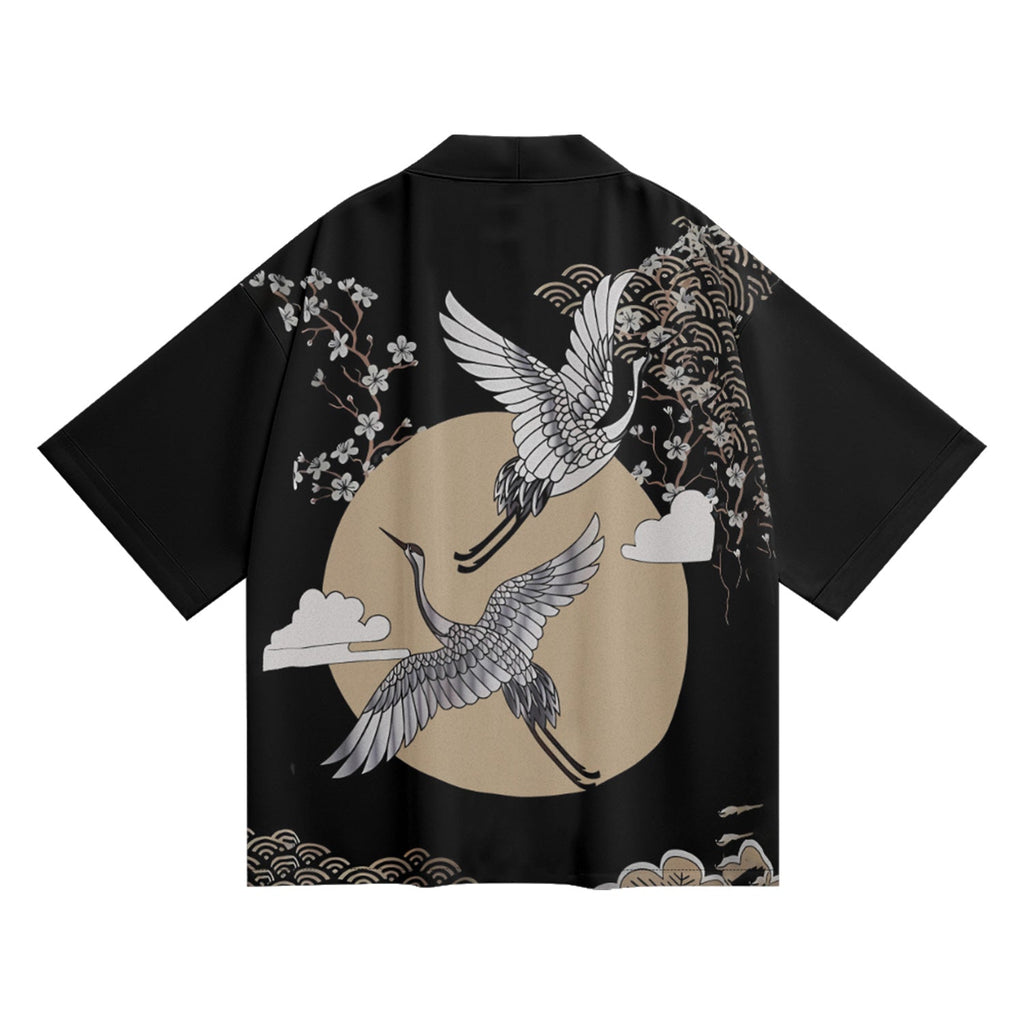 K06 Cranes Paradise Kimono Niepce
