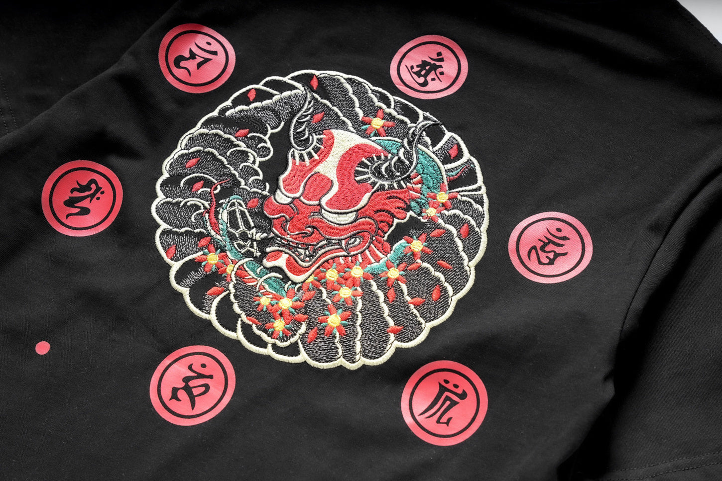 KH772 Red Demon Embroidered Tee Niepce