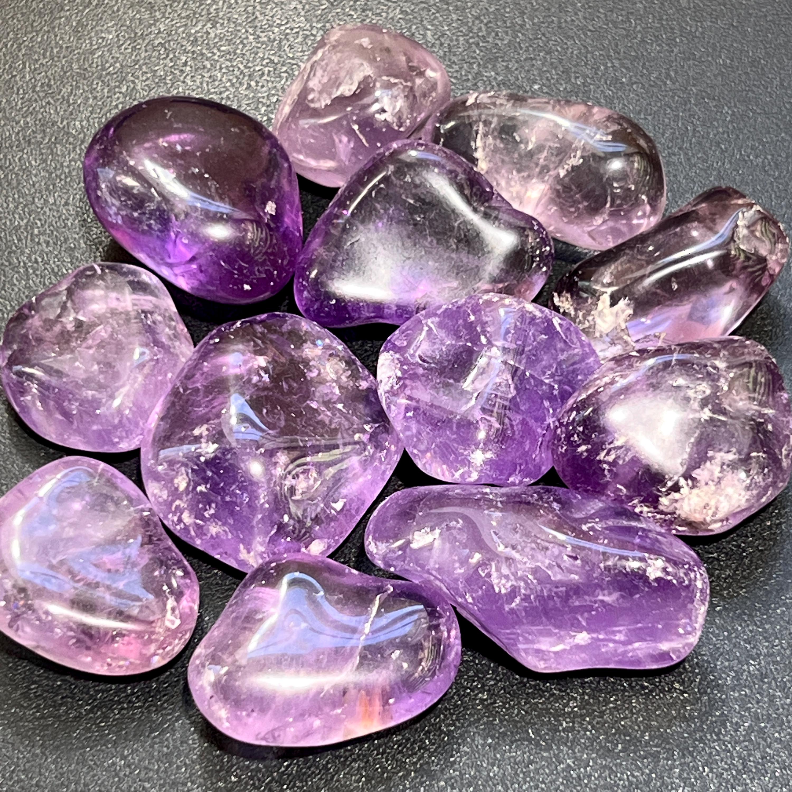 Large Purple Amethyst Crystal Tumbled (By The Piece Or Pound) Bulk Wholesale Lot Polished Gemstones Amazing Crystals