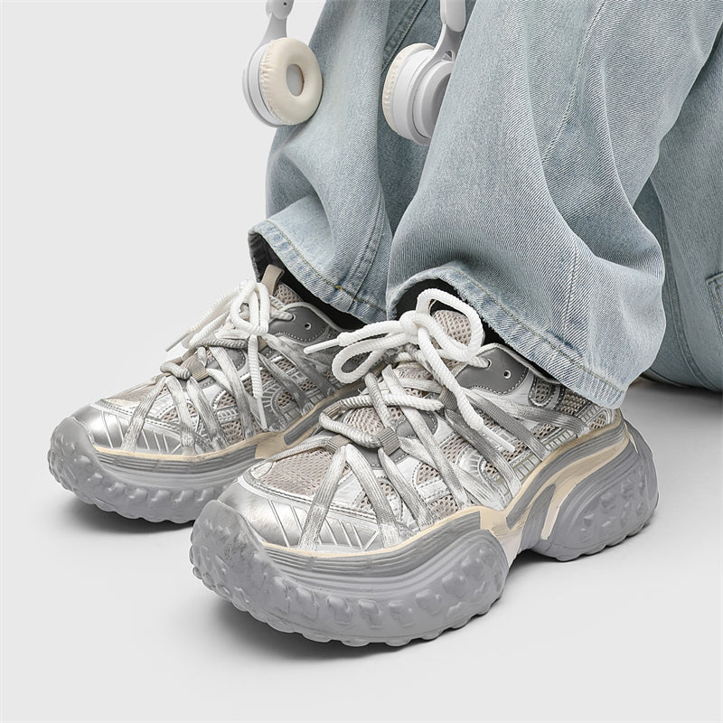 S8888 Champagne Tire Sneakers Niepce
