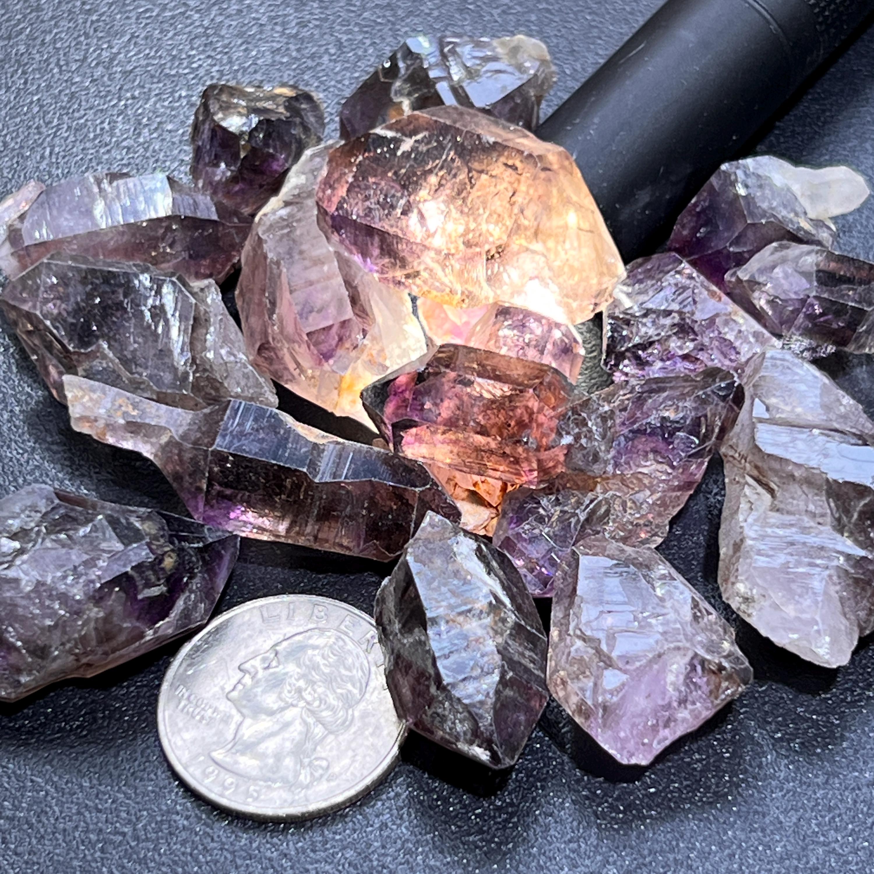 Smoky Shangaan Amethyst Points And Scepters From Zimbabwe Amazing Crystals
