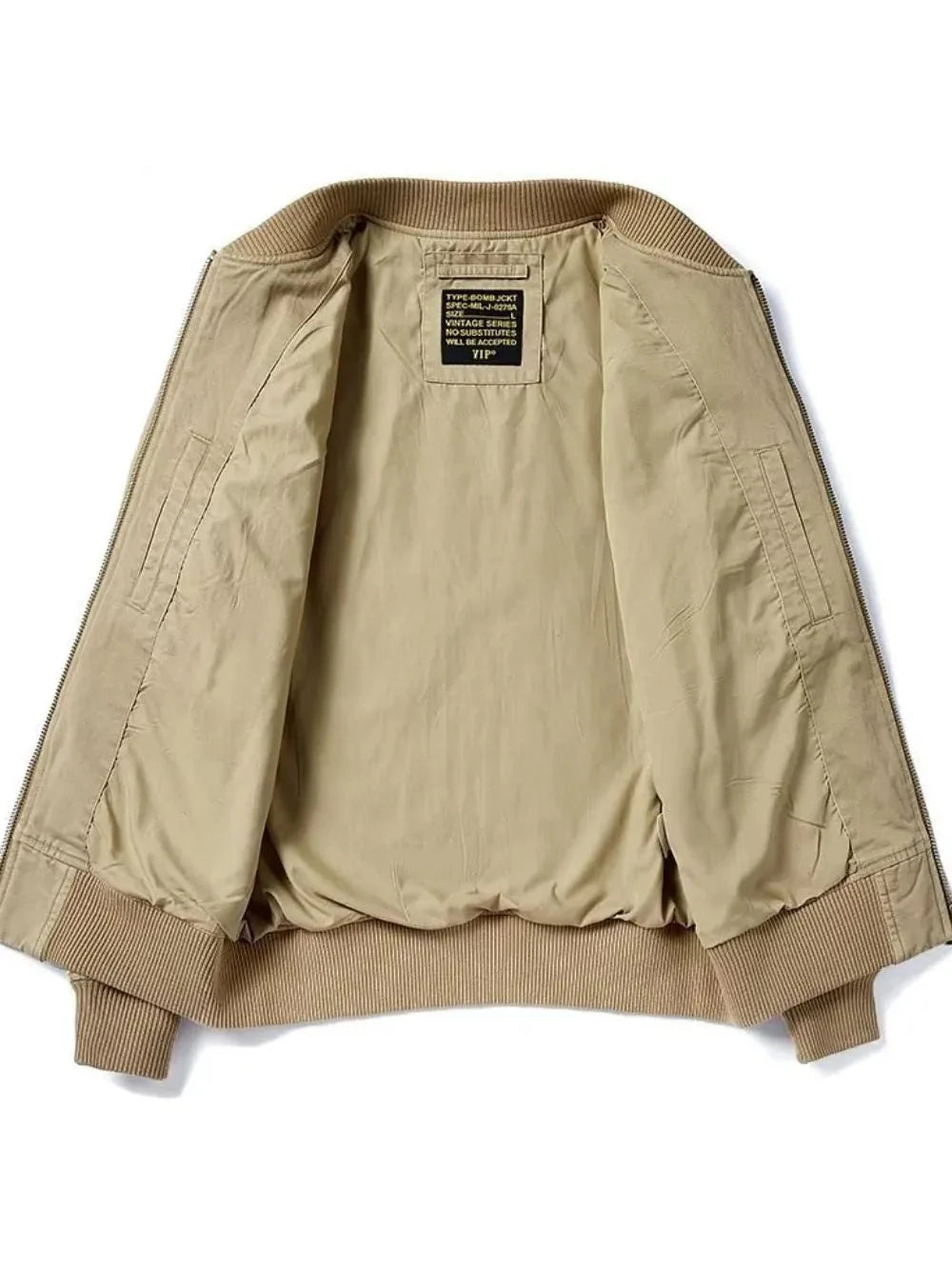 Men's Plus Size Zip Up Baseball Collar Bomber Jacket NicholesGifts