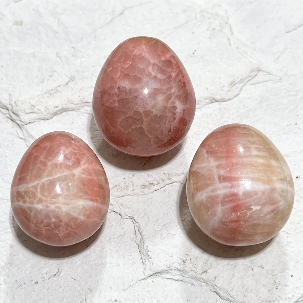 Red Calcite Crystal Egg Polished Carving Amazing Crystals