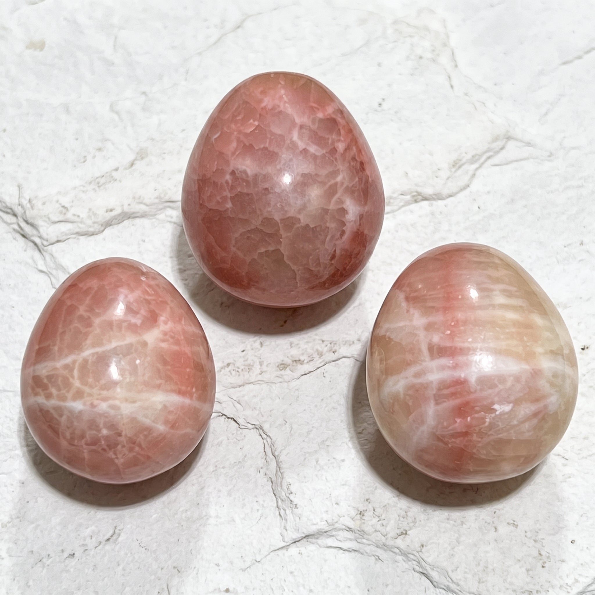 Red Calcite Crystal Egg Polished Carving Amazing Crystals