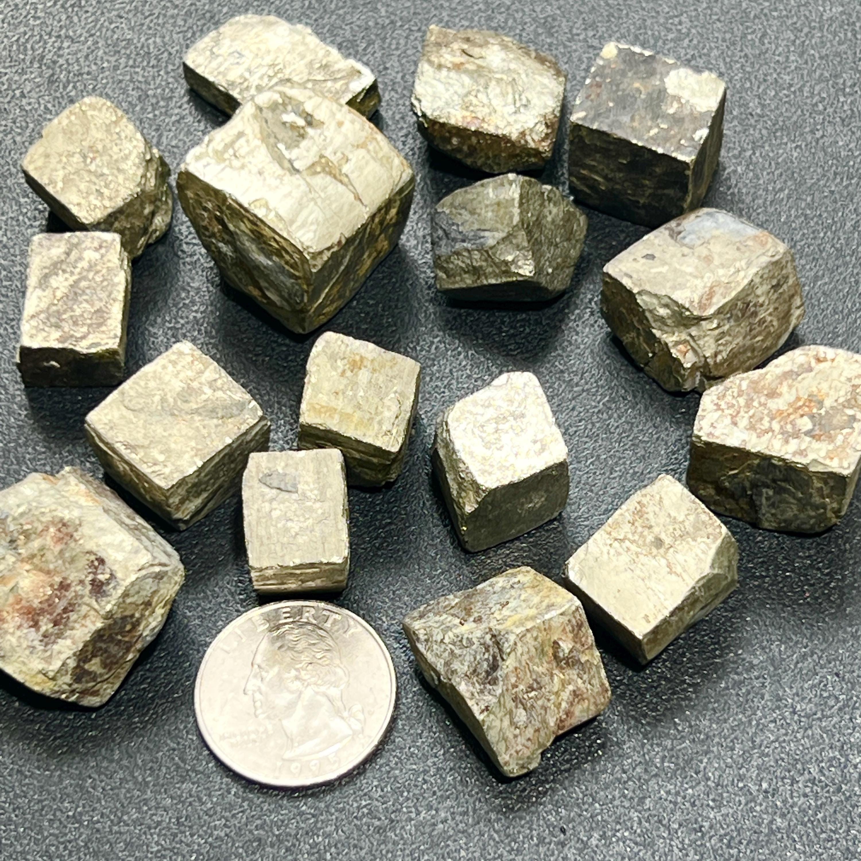 Gold Iron Pyrite Crystal Cubes Rough Raw (By The Piece or Pound) Amazing Crystals