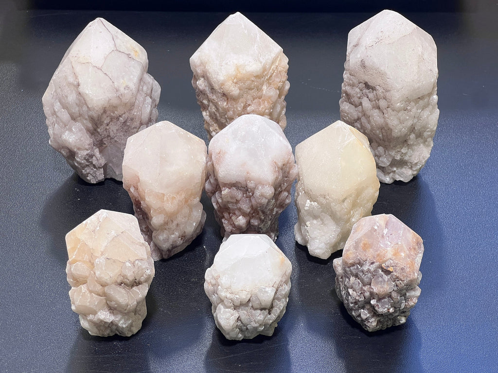 Candle Quartz Standing Crystal Point Towers ( S / M / L ) Rough Raw Carving Amazing Crystals