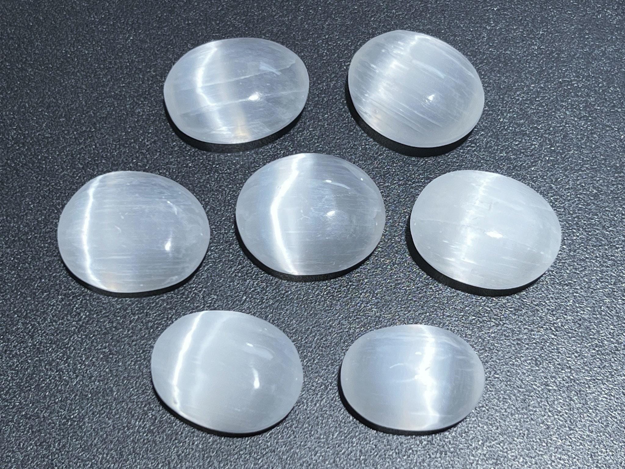 Selenite Crystal Mini Small Palm Stone Orb Carving Wholesale Bulk Gemstone Lot Amazing Crystals