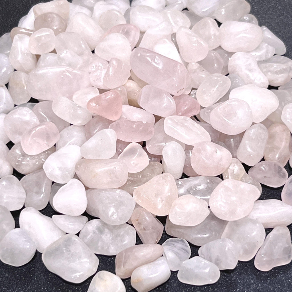 Pink Rose Quartz Small Tumbled Stones (By The Ounce or Pound) Wholesale Amazing Crystals