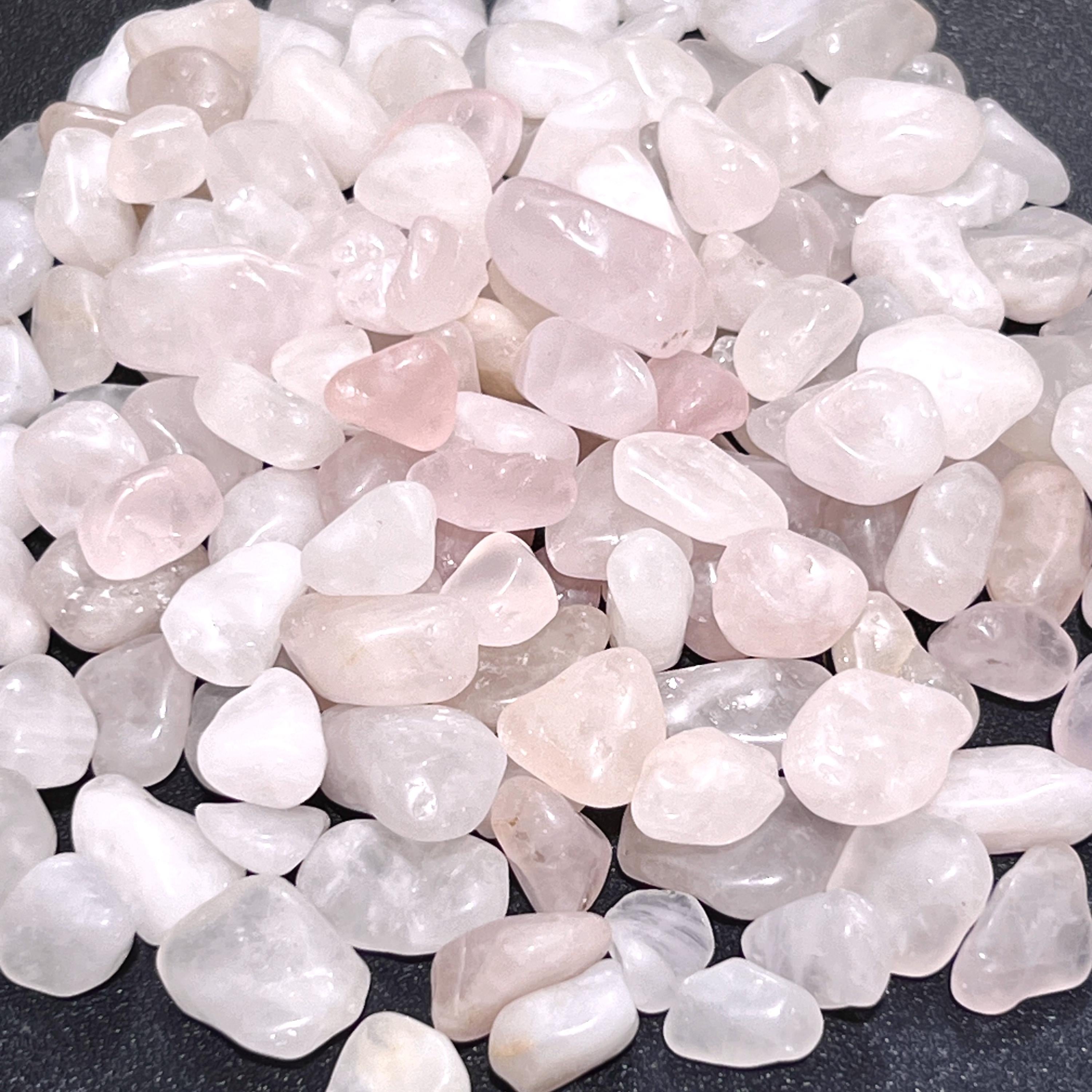 Pink Rose Quartz Small Tumbled Stones (By The Ounce or Pound) Wholesale Amazing Crystals