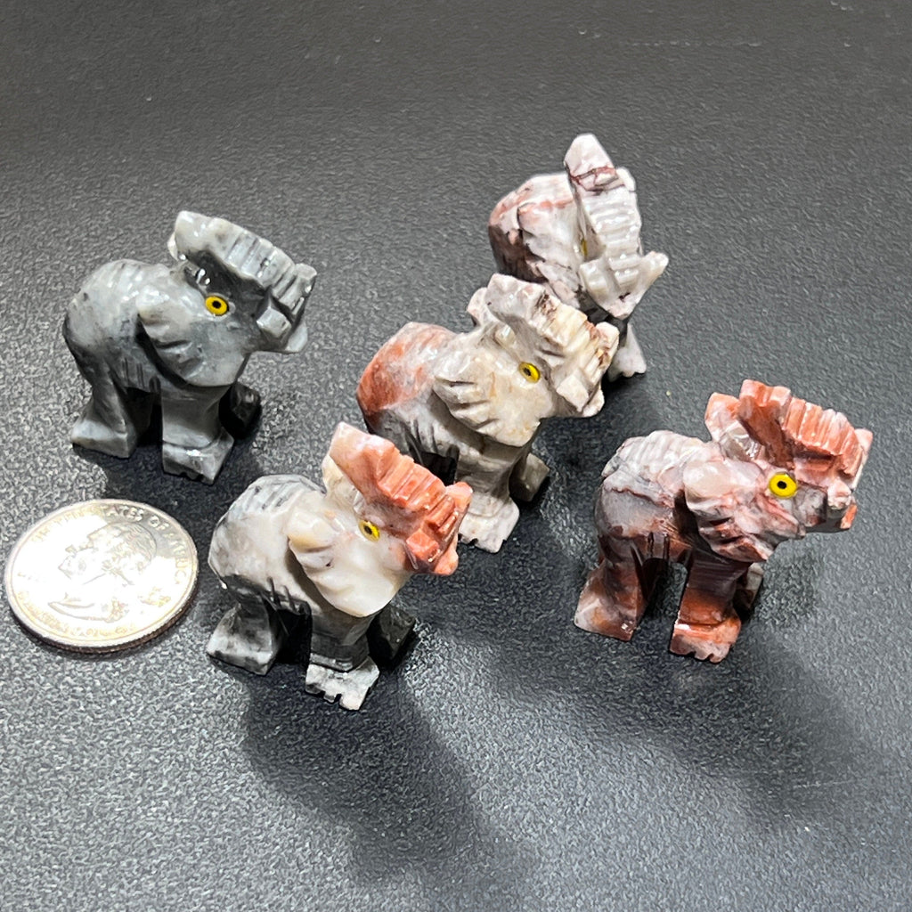 Small Soapstone Animals Carvings (Packs of 10) Wholesale Miniatures Amazing Crystals
