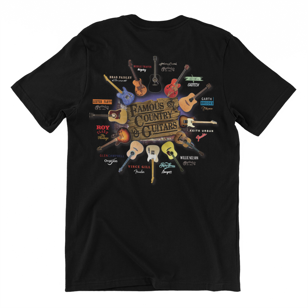 Famous Country Guitars Design T-Shirt Taboo