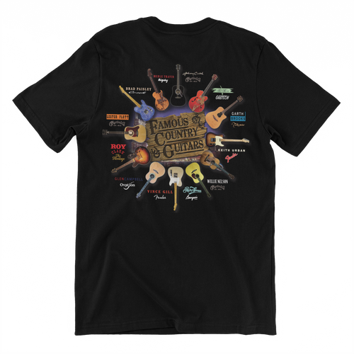 Famous Country Guitars Design T-Shirt Taboo