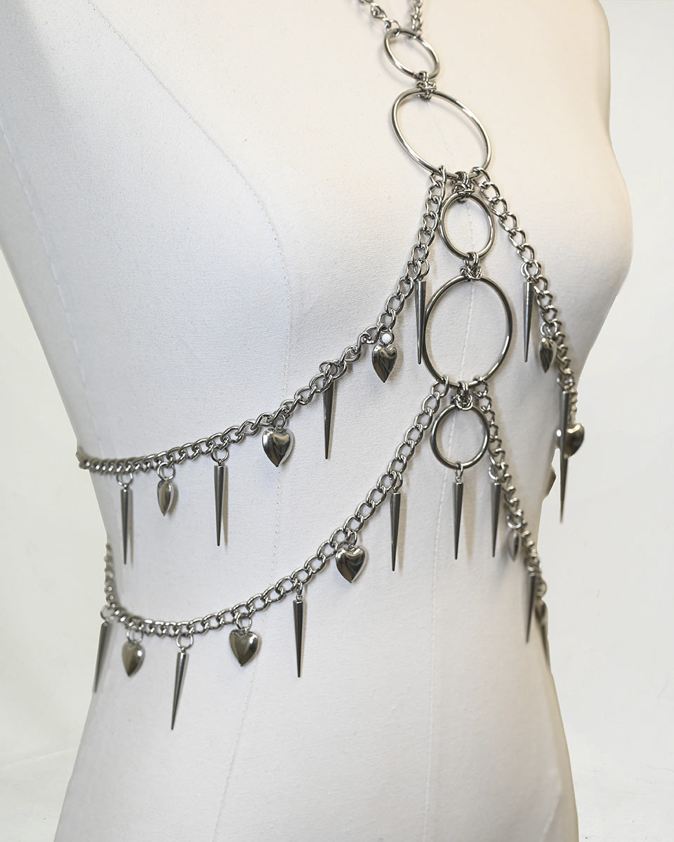 Heartbreaker Body Chain Harness SUSPEX Rave Outfits
