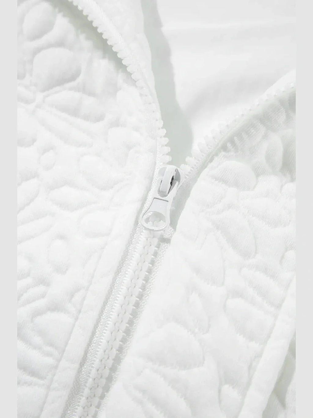 Baseball Collar Floral Quilted Jacket NicholesGifts