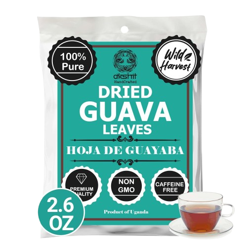 Dried Guava Leaves 2.6oz – Loose Leaf Herbal Tea for Digestion & Immunity | Non-GMO, Vegan Akshit