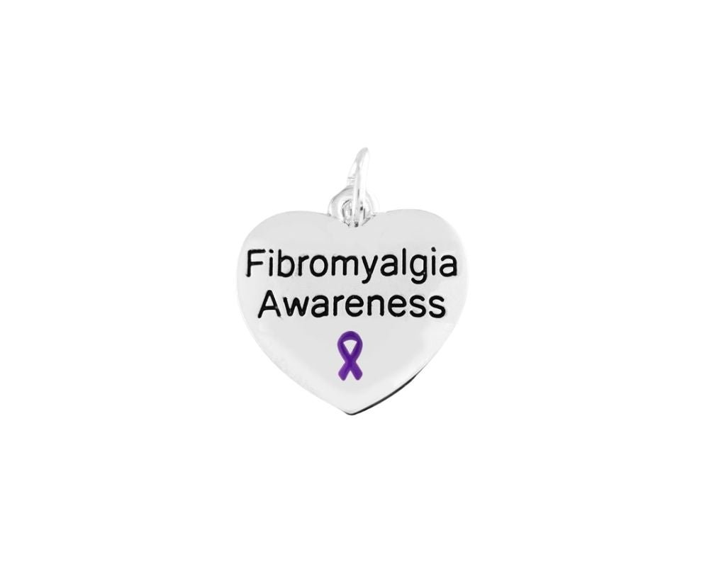 Fibromyalgia Awareness Heart Charm The Awareness Company