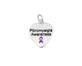Fibromyalgia Awareness Heart Charms The Awareness Company