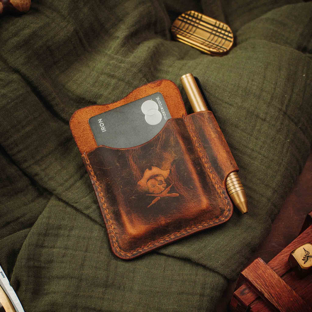 EDC Pocket Organizer - First Mate | Leather Pocket Carrier Pirate Goods