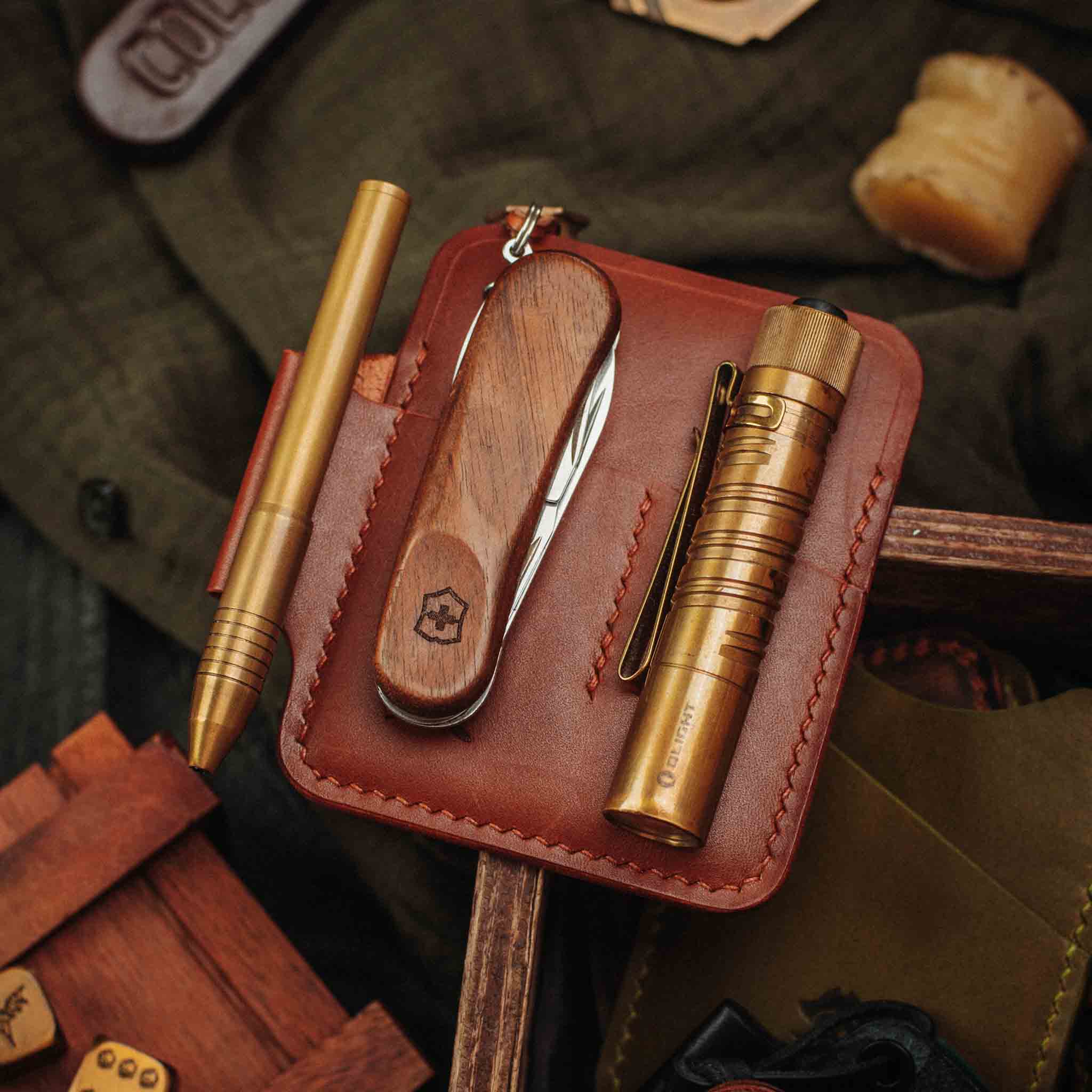 EDC Pocket Organizer - First Mate | Leather Pocket Carrier Pirate Goods
