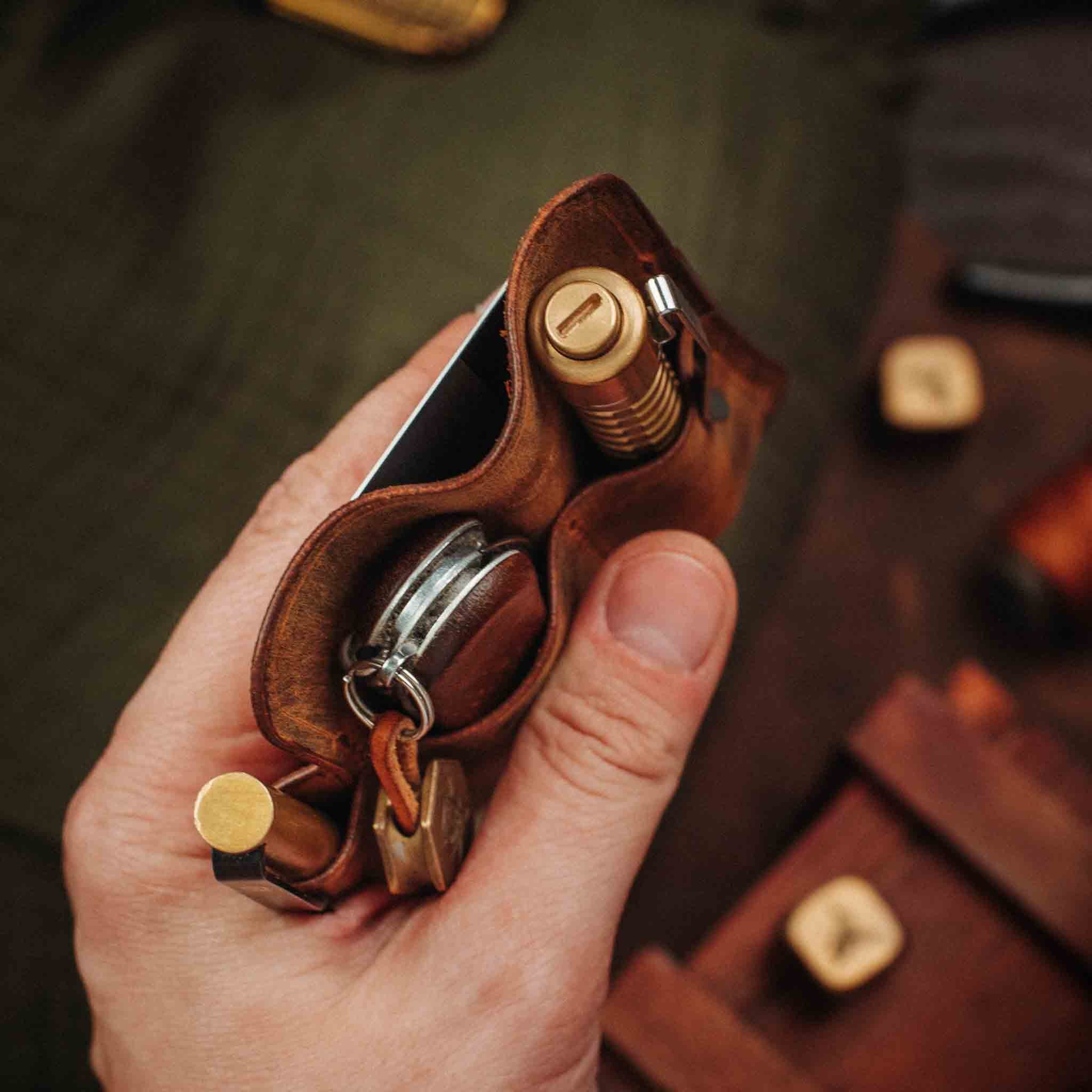 EDC Pocket Organizer - First Mate | Leather Pocket Carrier Pirate Goods