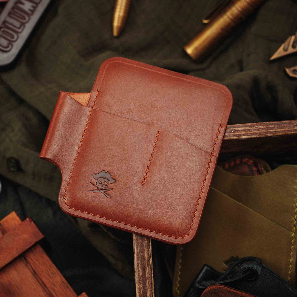 EDC Pocket Organizer - First Mate | Leather Pocket Carrier Pirate Goods