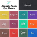 Flat Acoustic Foam Sheets SoundAssured