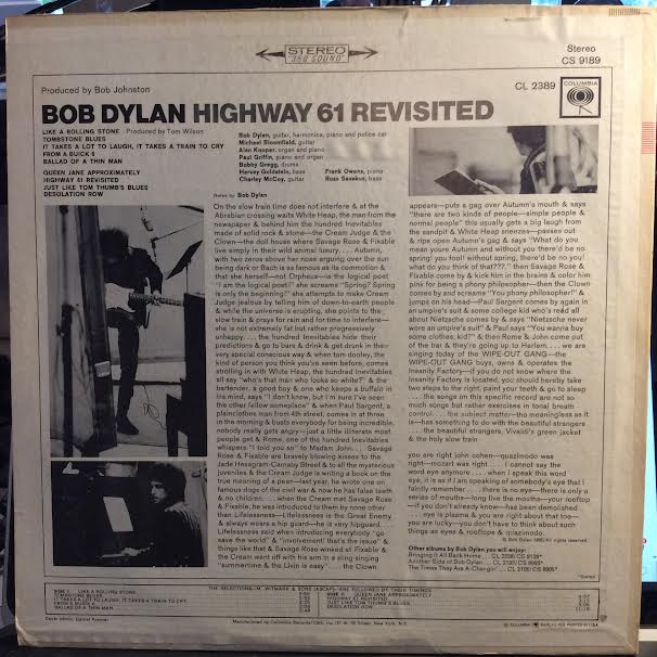 Highway 61 Revisited (VINYL) | Very Good Plus Plus (VG++) Very Good Plus (VG+) Love Vinyl Records