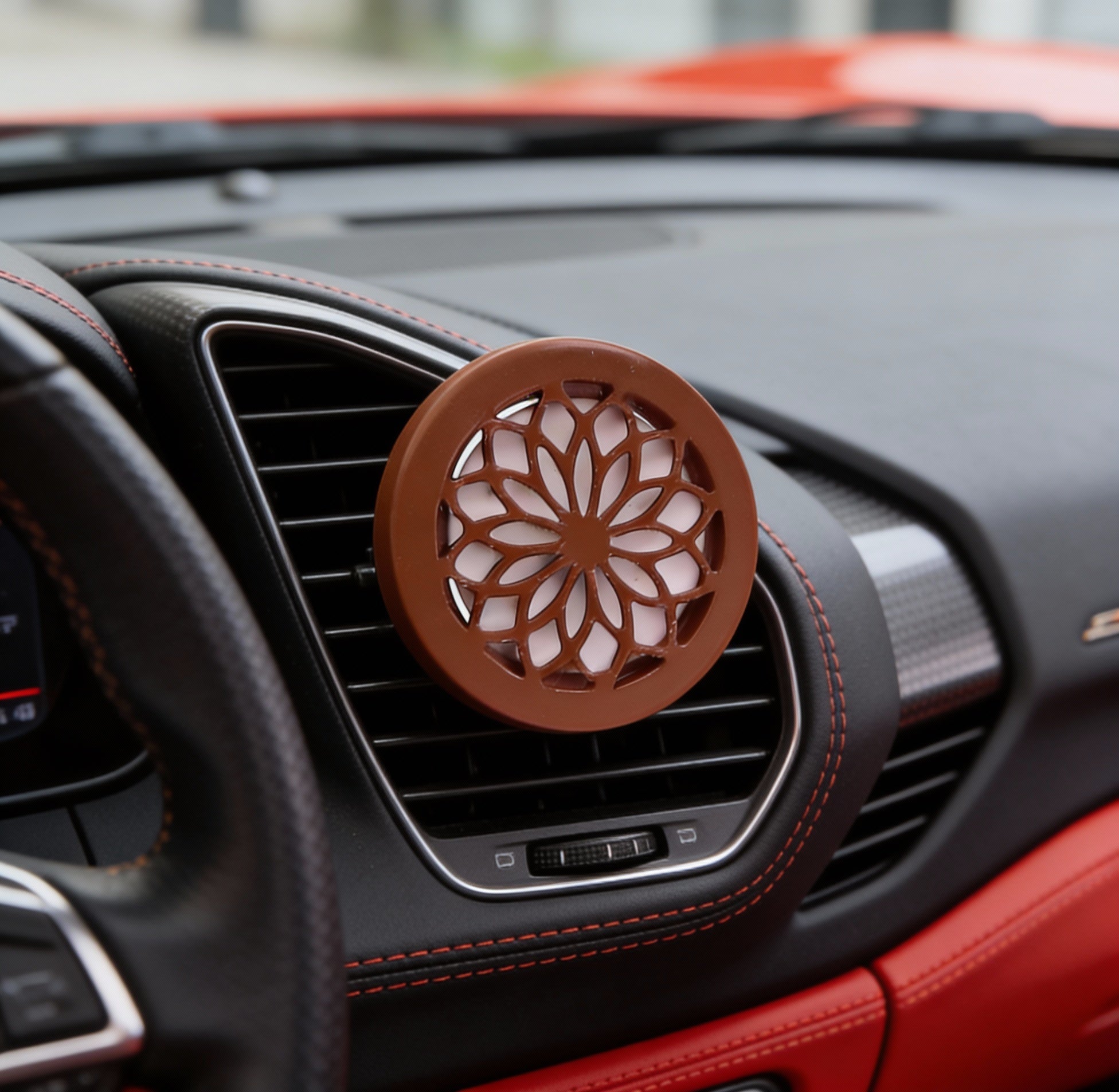 Refillable FlowScents Fragrance Car Vent Clip 2-Pack, Long-Lasting Air Freshener for Vehicles Y-Axis Printing LLC