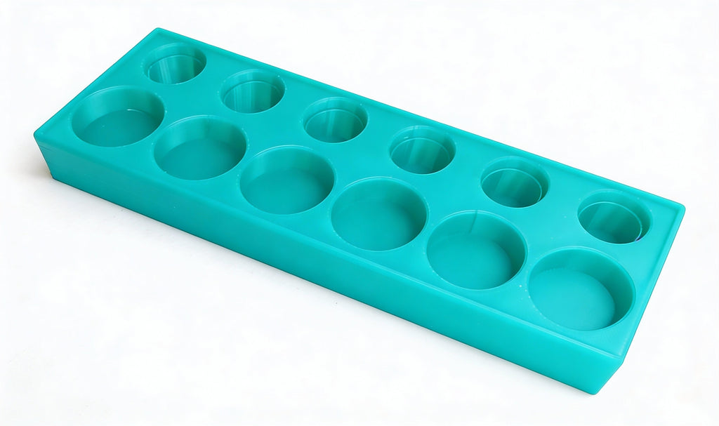 Ranger Alcohol Ink Storage Tray with Cap Holders, Holds 6 Bottles, Made to Order in 10 Colors Y-Axis Printing LLC